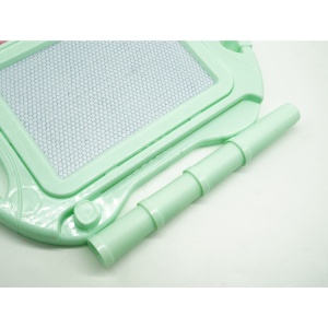Tabla Magnetica pentru desen Flippy, Pix, forma dreptunghi, dimensiuni 23x17 cm, Dezvolta Creativitatea, cu picioare suport, Verde - Img 2