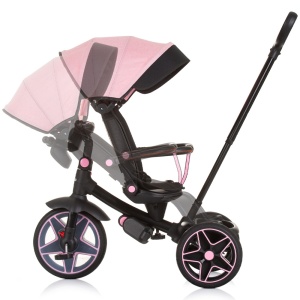 Tricicleta cu copertina si sezut reversibil Chipolino Derby flamingo - Img 7