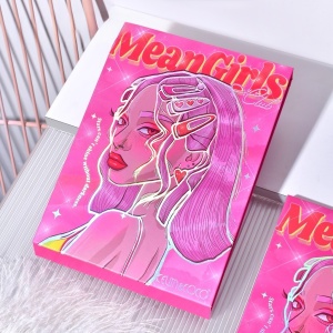 Trusa de Machiaj, KEVIN & COCO, Mean Girl Heart, Fard de Pleoape, Iluminator, Blush Cremos, 96 culori, 21 x 15.7 x 2.4 cm - Img 4