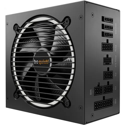 be quiet! PURE POWER 12 M 750W, 80 PLUS Gold efficiency (up to 92.6%), ATX 3.0 PSU with full support for PCIe 5.0 GPUs and GPUs with 6+2 pin connector, Exceptionally silent 120mm be quiet! fan BN343