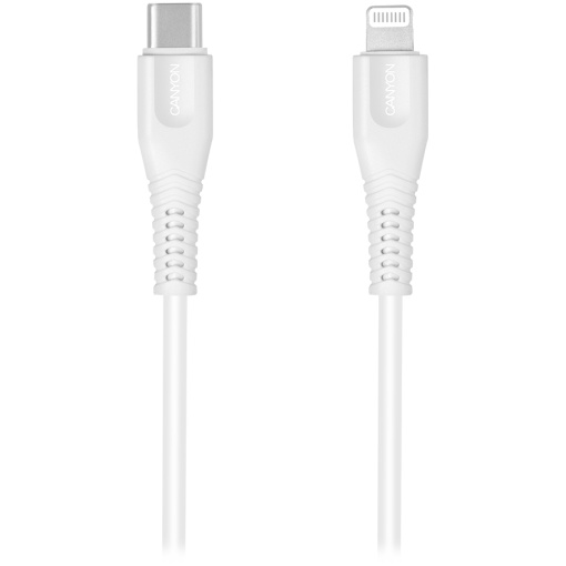 CANYON cable MFI-4 Type-C to Lightning 1.2m White CNS-MFIC4W