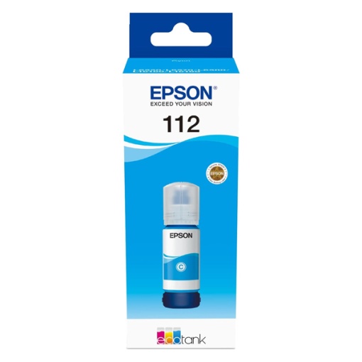 Epson 112 EcoTank Pigment Cyan ink bottle C13T06C24A