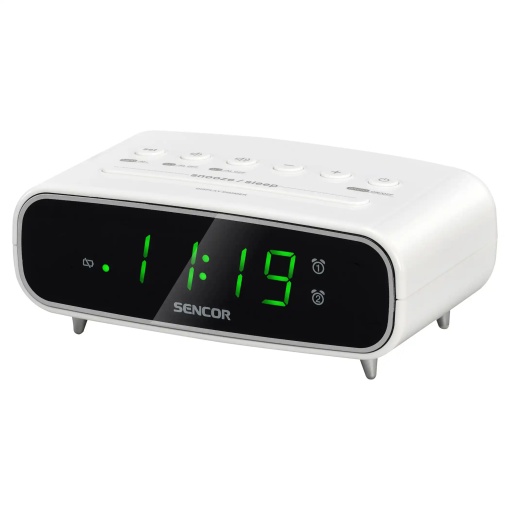 Fm radio sa digitalnim prikazom vremena SENCOR SRC 2600 W beli