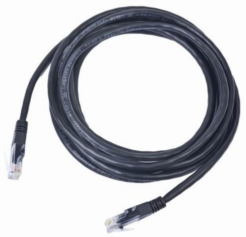 Gembird Patch Cable, U/UTP Cat.5e, Black, 2m PP12-2M/BK