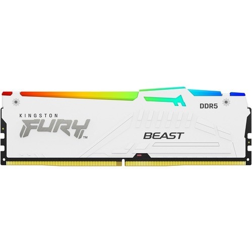Kingston DDR5 32GB (2x16GB) 5600MHz CL36 DIMM [FURY Beast] White RGB EXPO KF556C36BWEAK2-32
