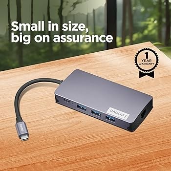 Lenovo Lenovo 150 USB-C Travel Dock (1x HDMI, 1x VGA, 3x USB-A, 1x TF card reader, 1x SD, 1x RJ45 GigaLAN, USB-C power 100W) GX91M73946
