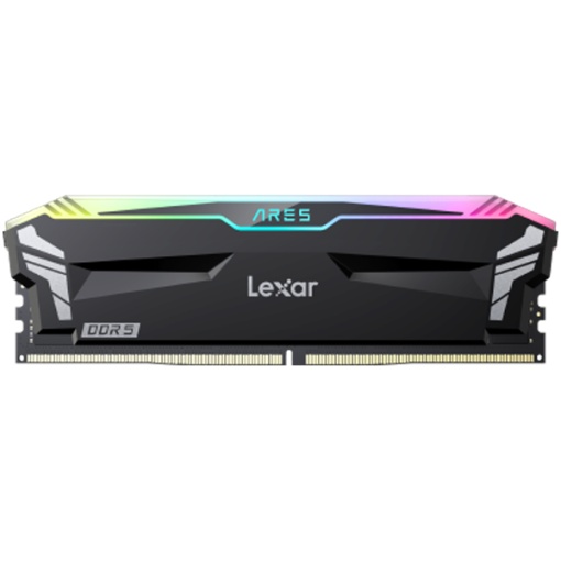 Lexar Ares DDR5 (2X16GB) 7200 CL34 1.4V Memory with heatsink and RGB lighting,Dual pack, Black Color LD5U16G72C34LA-RGD