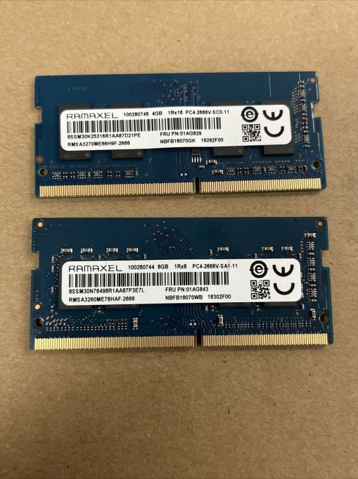 N/A DDR5 12GB SO-DIMM 4800MHz, PC5-4800B, Ramaxel, Bulk RMSB3400KB06IVF-4800LA