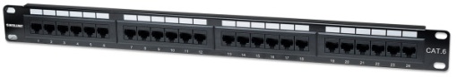 Patch panel Manhattan 520959 19"/1U Cat6/24 port