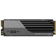 Silicon Power M.2 NVMe 4TB, 2280, PCIe Gen 4x4, XS75, 3D NAND, Read up to 7,000 MB/s, Write up to 6,500 MB/s, w/Heatsink SP04KGBP44XS75S5