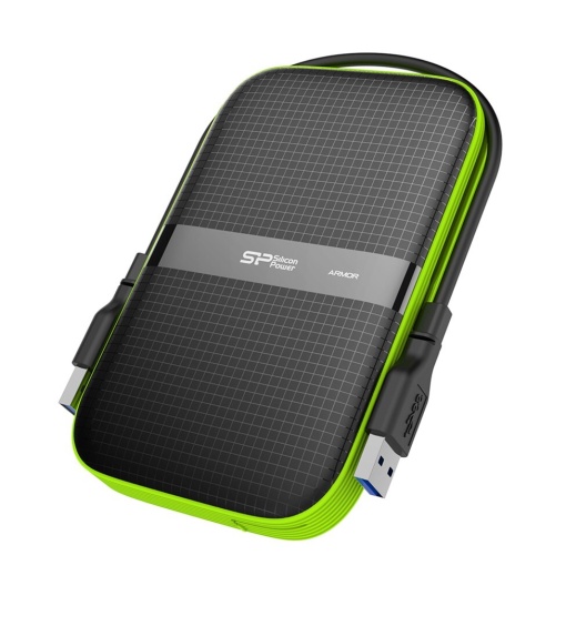 Silicon Power Portable HDD 1TB, Armor A60, USB 3.2 Gen.1, Black SP010TBPHDA60S3K