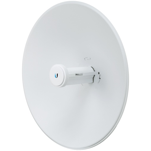 Ubiquiti airMAX PowerBeam 5AC, High-performance 5 GHz Point-to-Point (PtP) bridge with integrated dish reflector, 5 GHz, 15+ km link range, 450+ Mbps throughput, Dedicated spectral analysis radio, Dedicated WiFi management radio, 1 x GbE RJ45 port PBE-5AC
