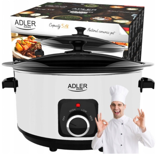 ADLER AD6413W KRČKO APARAT ZA SPORO KUVANJE 5,8L