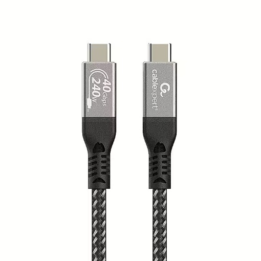 Gembird Premium USB 4 Type-C Charging and Data Cable, 40Gb/s, 240W, Supports video resolutions up to 8K @ 60 Hz, 1.5m CCBP-USB4-CMCM240-1.5M