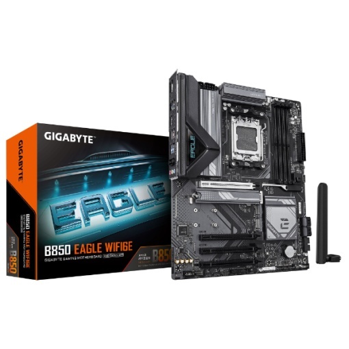 Gigabyte AM5, AMD B850 Chipset, 4x DDR5 DIMM, X3D Turbo Mode : Unleash new era gaming performance B850 EAGLE WIFI6E