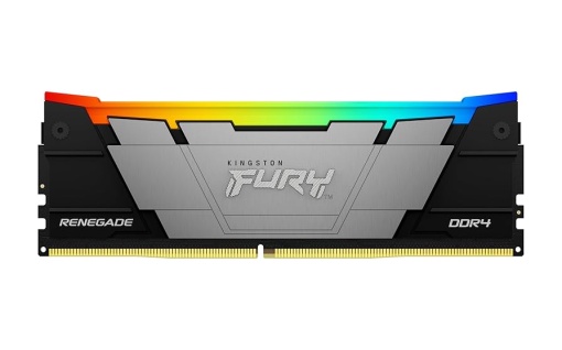 Kingston DDR4 16GB 3200MHz [FURY RENEGADE RGB], Non-ECC UDIMM, CL16 1.35V, 288-Pin 2Rx8, w/RGB Heatsink, XMP KF432C16RB12A/16
