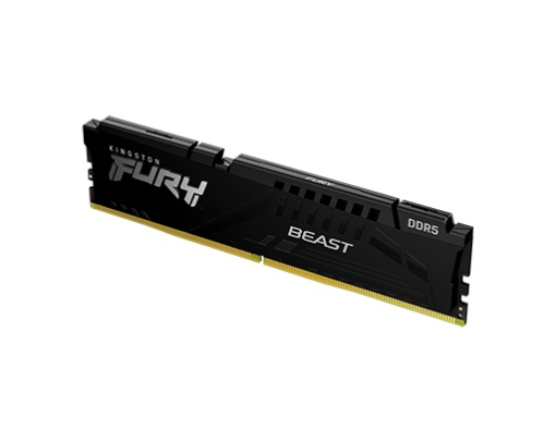 Kingston DDR5 64GB (2x32GB) 5600MT/s [FURY BEAST], Non-ECC UDIMM, CL36 1.25V, 288-Pin 2Rx8, Black, Memory Kit, w/Heatsink, XMP & EXPO KF556C36BBEK2-64 *