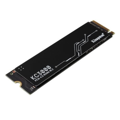 Kingston M.2 NVMe 1TB, 2280, PCIe Gen 4x4, KC3000, 3D TLC NAND, Read up to 7,000 MB/s, Write up to 6,000 MB/s (single sided), Includes cloning software SKC3000S/1024G