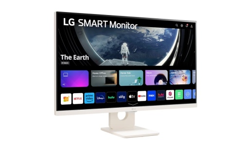 LG 27" IPS Smart FHD 1920x1080@60Hz, 16:9, 1000:1, 14ms, 250 cd/m², 178°/178°, HDR 10, 2 HDMI, 2 USB Downstream Port, 5Wx2, VESA 100x100mm, Tilt, White, 3yw 27SR50F-W
