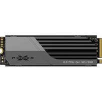 Silicon Power M.2 NVMe 2TB, 2280, PCIe Gen 4x4, XS70, 3D NAND, Read up to 7,300 MB/s, Write up to 6,800 MB/s, w/ Heat Sink SP02KGBP44XS7005