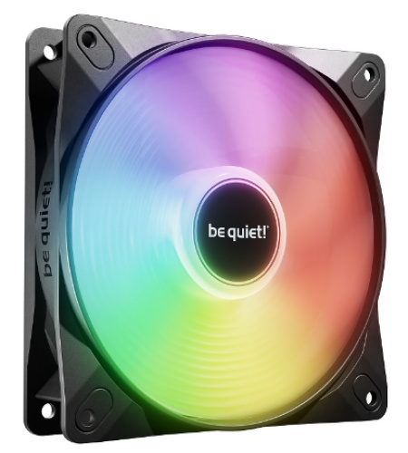 be quiet! LIGHT WINGS LX 120mm PWM, 1600 rpm, Noise level 25.5 dB, 4-pin connector, Airflow (51.5 cfm / 87.5 m3/h), ARGB lighting, 16 LEDs BL120