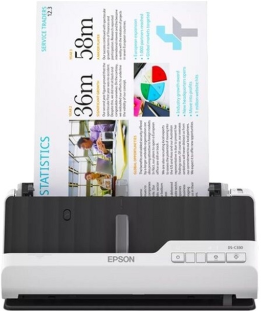 Epson Scanner WorkForce DS-C330, Sheetfed, A4, ADF, 30 ppm, USB 2.0 B11B272401 *