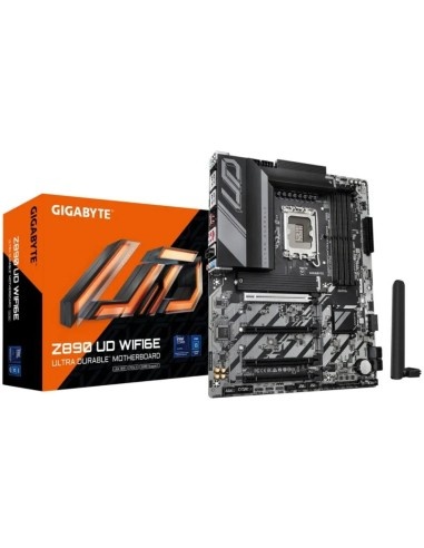 Gigabyte LGA 1851, Z890 Chipset, Supports Intel Core Ultra processors (Series 2), Premium Compatibility : 4x DDR5 with XMP Memory Module Support Z890 UD WIFI6E *
