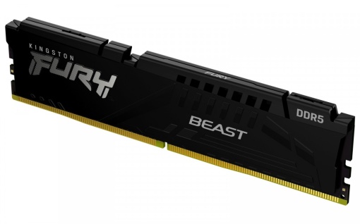 Kingston DDR5 64GB (2x32GB) 6000MHz [FURY BEAST], Non-ECC UDIMM, CL30 1.4V, 288-Pin 2Rx8, Black, Memory Kit, w/Heatsink, XMP & EXPO KF560C30BBEK2-64