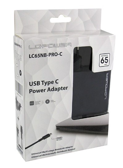 NB ADAPTER LC Power LC-NB-PRO-65-C Adaptera 65W/USB Type C