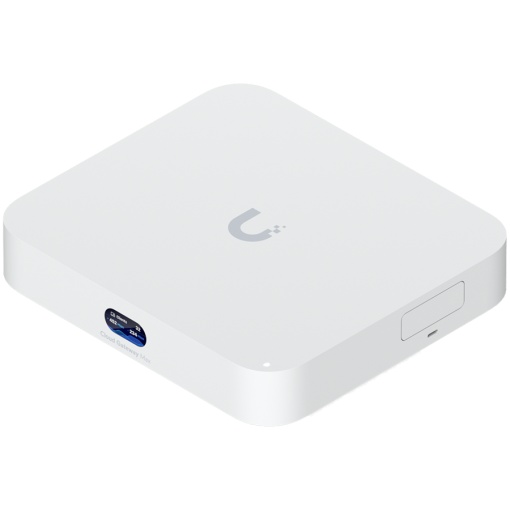 Ubiquiti UCG-MAX-EU Compact 2.5G Cloud Gateway with 30+ UniFi device / 300+ client support, 1.5 Gbps IPS routing, and selectable NVR storage, 1.5 Gbps routing with IDS/IPS, 512 GB NVMe SSD storage for NVR UCG-MAX-EU