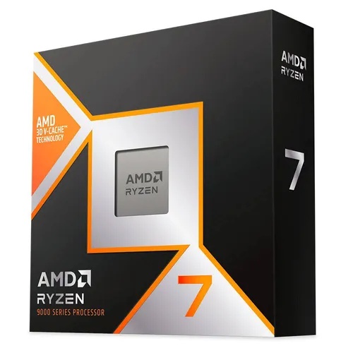 AMD CPU AM5 Ryzen 7 9800X3D (3D V-Cache), 8C/16T, 4.7GHz (5.2GHz), 120W, 640KB L1, 8MB L2, 96MB L3, Without Cooler 100-100001084WOF *