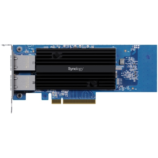 Dual-port 10GbE 10GBASE-T add-in card for Synology systems E10G30-T2