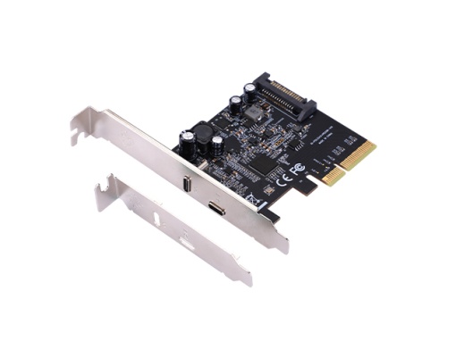 E-GREEN PCI-Express kontroler 3.0 x 4 na USB 3.2 TipC + 20W QuickCharge port *
