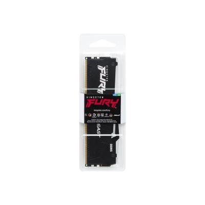 Kingston DDR5 32GB 6000MT/s [FURY BEAST RGB], Non-ECC UDIMM, CL36 1.35V, 288-Pin 2Rx8, Black, w/RGB Heatsink, XMP & EXPO KF560C36BBEA-32 *