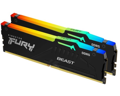 KINGSTON DIMM DDR5 64GB (2x32GB kit) 6000MT/s KF560C36BBEAK2-64 FURY Beast RGB EXPO *