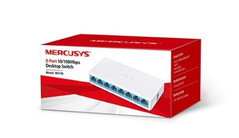 LAN Switch Mercusys MS108 v3.x, 8port 10/100Mbps Mini Desktop Switch (44156) *