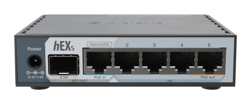 MikroTik E60iUGS hEX S ruter sa 5 x GB LAN/1 x WAN/2.5GbE SFP + USB3.0