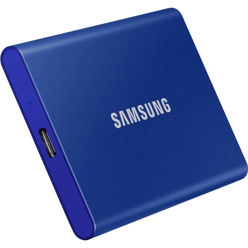 Samsung Portable SSD 1TB, T7, USB 3.2 Gen.2 (10Gbps), [Sequential Read/Write : Up to 1,050MB/sec /Up to 1,000 MB/sec], Blue MU-PC1T0H/WW