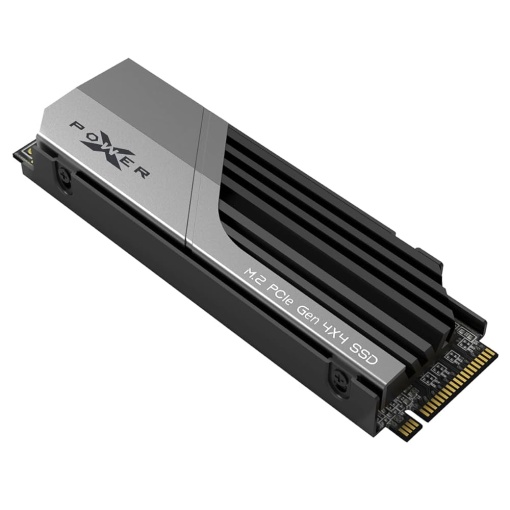 Silicon Power M.2 NVMe 2TB, 2280, PCIe Gen 4x4, US75, 3D NAND, Read up to 7,000 MB/s, Write up to 6,500 MB/s (single sided) SP02KGBP44US7505