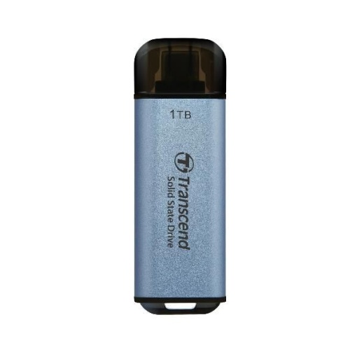 Transcend 1TB, Portable SSD, ESD300C, USB 10Gbps, Type C, Sky Blue TS1TESD300C