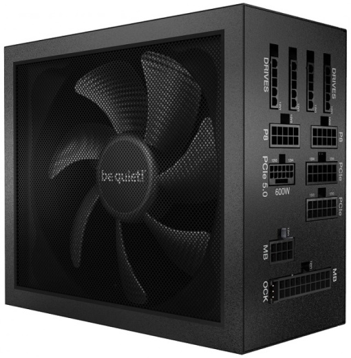 be quiet! DARK POWER PRO 13 1600W, 80 PLUS Titanium efficiency (up to 94.5%), Fully digital control (PFC, LLC, SR/12V) and full bridge LLC technology, Overclocking key switches between six 12V rails and one massive 12V rail BN332 *