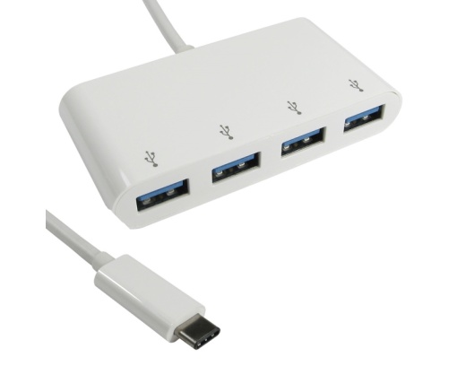 E-GREEN USB 3.1 tip C HUB 4port beli *