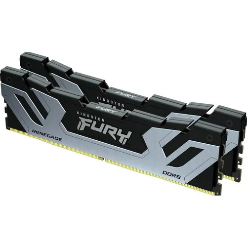 Kingston DDR5 24GB 8400MT/s [FURY RENEGADE], Non-ECC CUDIMM (Clocked), CL40 1.45V, 288-pin 1Rx8, Silver/Black, w/Heatsink, XMP KF584CU40RS-24