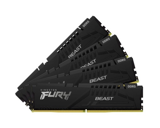 KINGSTON DIMM DDR5 128GB (4x32GB kit) 5200MT/s KF552C40BBK4-128 FURY Beast Black XMP
