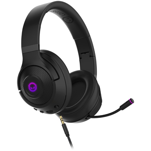 Lorgar Noah 701, gaming headset with microphone, 2.4G+ BT 5.0 Realtek 8763, battery 1000mAh, type-C charging cable 0.8m, audio cable 1.5m, size:195*185*80mm, 0.28kg. Black LRG-GHS701