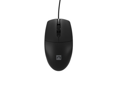 Natec RUFF PLUS, Optical Mouse 1200 DPI, 3 Buttons, USB, Black, Cable 1,8m NMY-2021