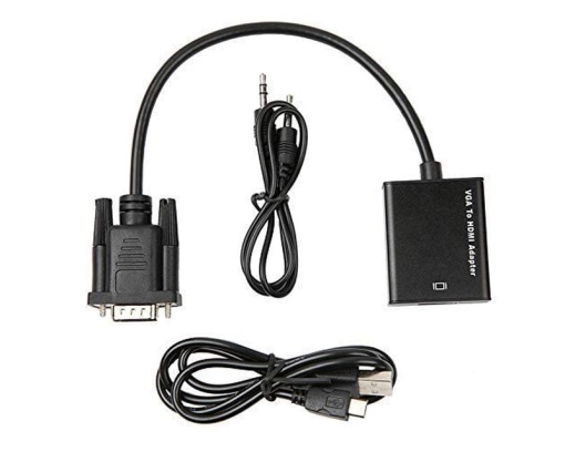 FAST ASIA Adapter VGA na HDMI (m/ž) + Audio kabl (m/m) + Micro USB kabl (m/m) *