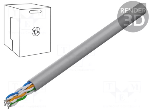 Gembird CAT5e UTP LAN cable (CCA), stranded, 1000 ft (305 m) UPC-5004E-L