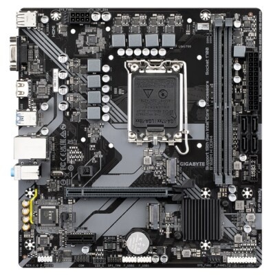 Gigabyte LGA1700, Intel B760 Chipset, 2 xDDR4, 1 xD-Sub port, 1 xHDMI port, Supports Intel Core 14th/ 13th /12th gen processors B760M H DDR4 *