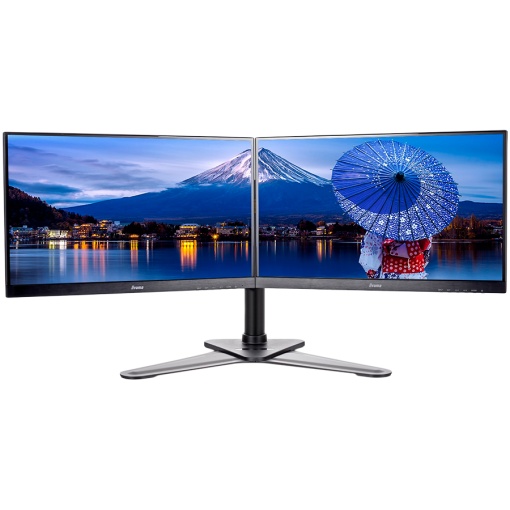 Iiyama DS1002D-B1 - Stand - for 2 monitors (adjustable arm)black screen size: 10"-30" desktop stand for ProLite E2783QSU-B1 XU2495WSU-B1 XUB2495WSU-B1 DS1002D-B1
